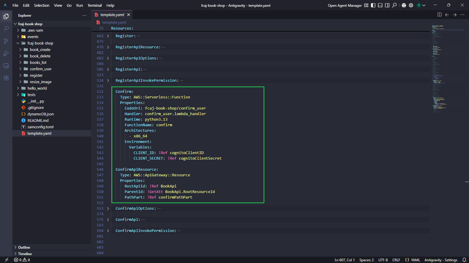 Confirm function and ConfirmApiResource