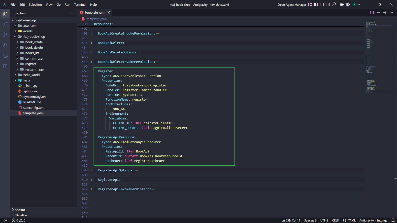 Register function and RegisterApiResource