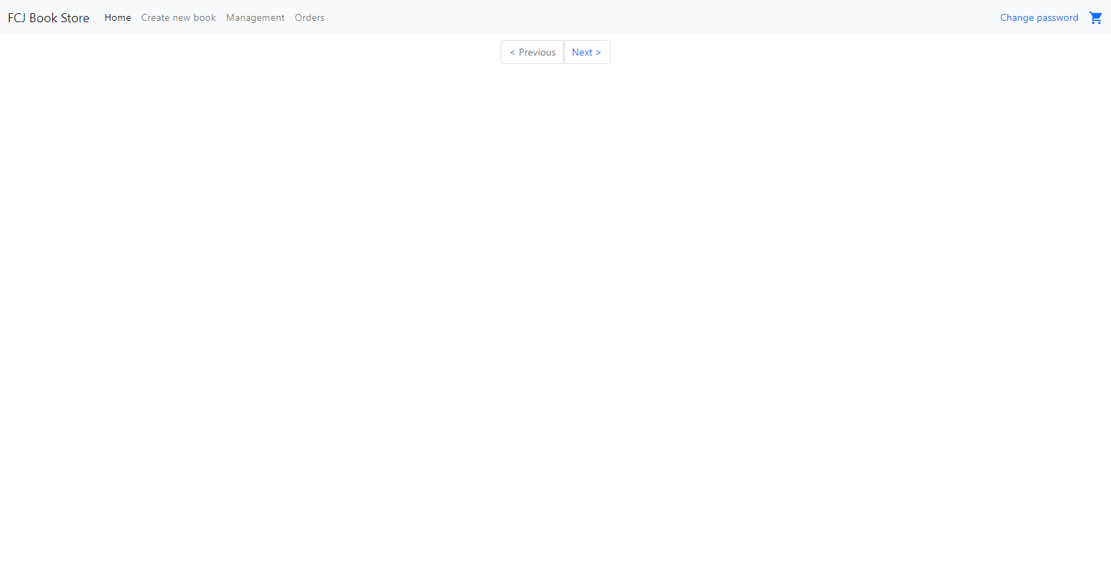 FCJ Book Store - logged in with full navigation